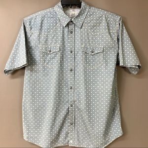 Moon Shine Spirit Retro Western Snap S/S Shirt XXL